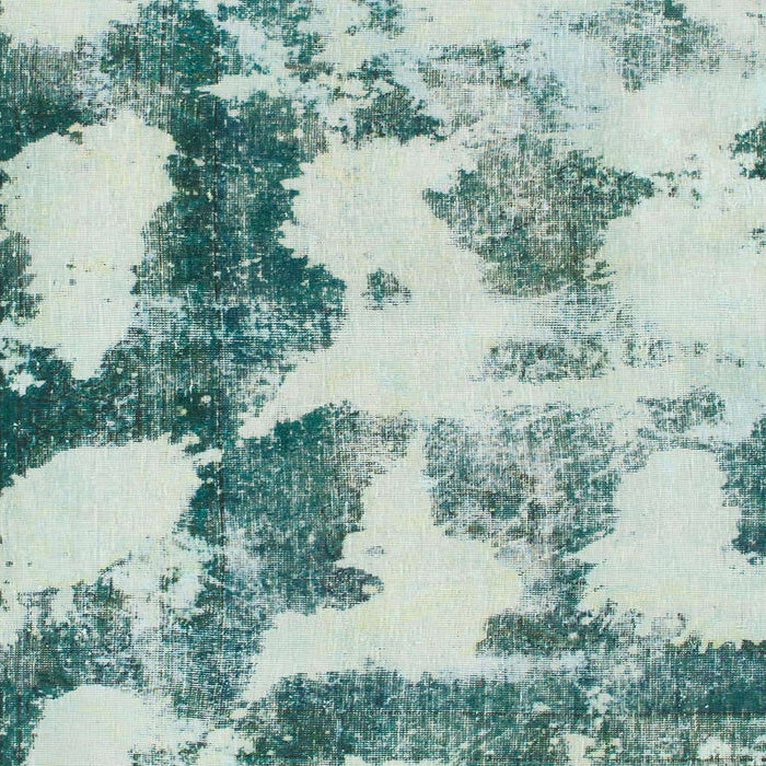 Machine Washable Abstract Magic Mint Green Rug, wshabs995