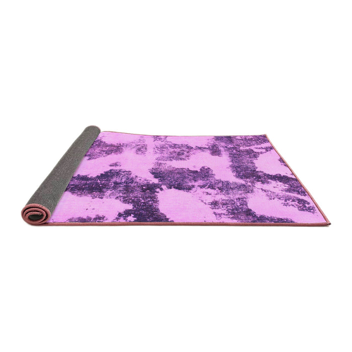 Sideview of Abstract Pink Modern Rug, abs995pnk