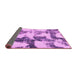 Sideview of Abstract Pink Modern Rug, abs995pnk