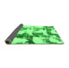 Sideview of Abstract Green Modern Rug, abs995grn