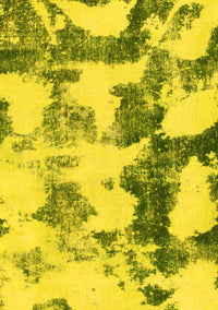 Abstract Yellow Modern Rug, abs995yw