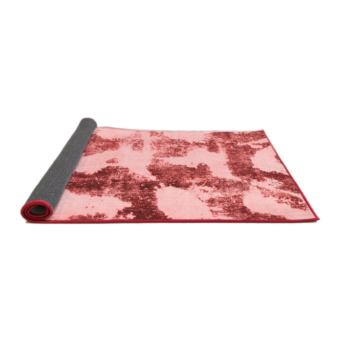 Abstract Red Modern Area Rugs