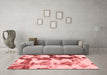 Modern Red Washable Rugs