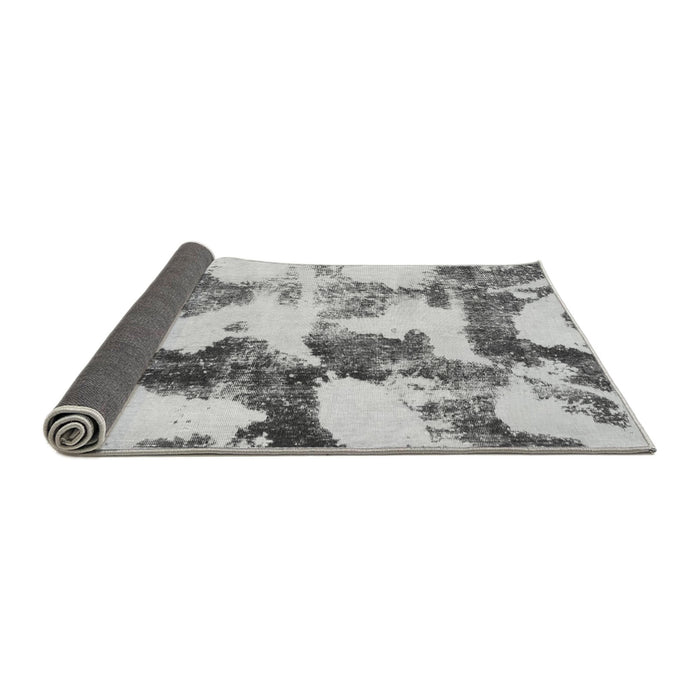 Sideview of Abstract Gray Modern Rug, abs995gry