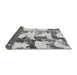 Sideview of Abstract Gray Modern Rug, abs995gry