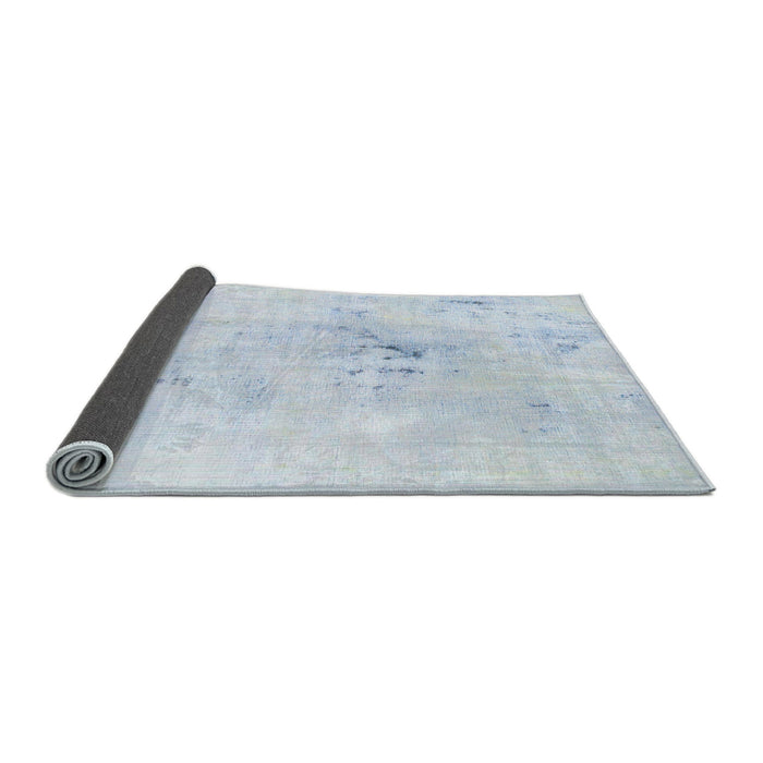 Sideview of Abstract Pastel Blue Modern Rug, abs996