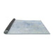 Sideview of Abstract Pastel Blue Modern Rug, abs996