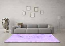 Machine Washable Abstract Purple Modern Area Rugs in a Living Room, wshabs996pur