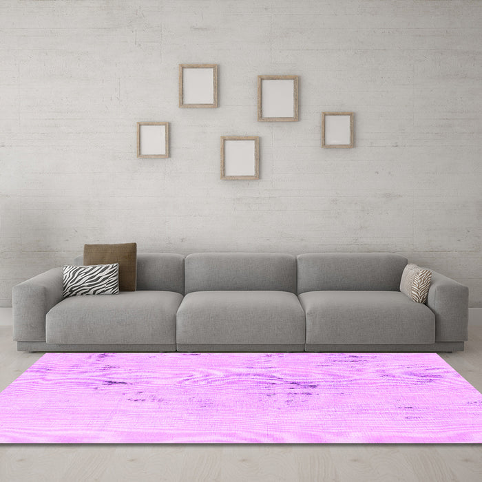 Machine Washable Abstract Pink Modern Rug in a Living Room, wshabs996pnk