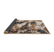 Sideview of Abstract Brown Modern Rug, abs997