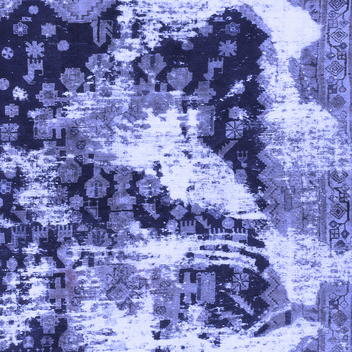 Abstract Blue Modern Rug, abs997blu