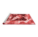 Modern Red Washable Rugs