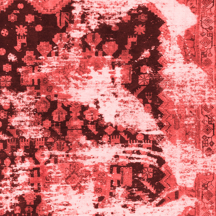 Machine Washable Abstract Red Modern Rug, wshabs997red