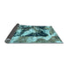 Sideview of Abstract Light Blue Modern Rug, abs997lblu