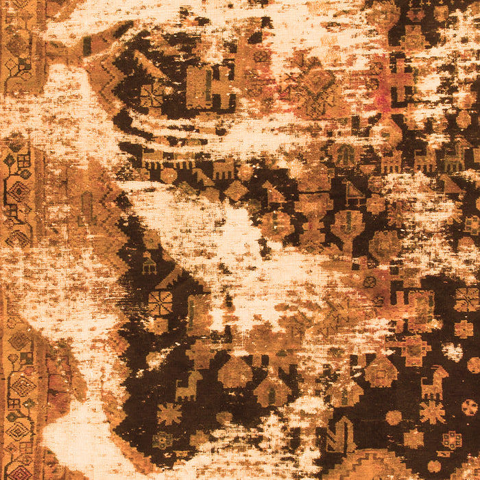 Machine Washable Abstract Orange Modern Area Rugs, wshabs997org