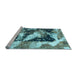 Sideview of Machine Washable Abstract Light Blue Modern Rug, wshabs997lblu