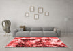 Modern Red Washable Rugs