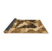 Sideview of Abstract Brown Modern Rug, abs997brn