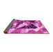 Sideview of Abstract Pink Modern Rug, abs997pnk