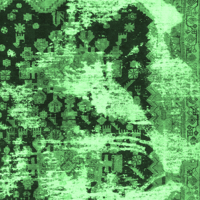 Abstract Emerald Green Modern Rug, abs997emgrn