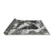 Sideview of Abstract Gray Modern Rug, abs997gry