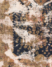 Machine Washable Abstract Brown Rug, wshabs997