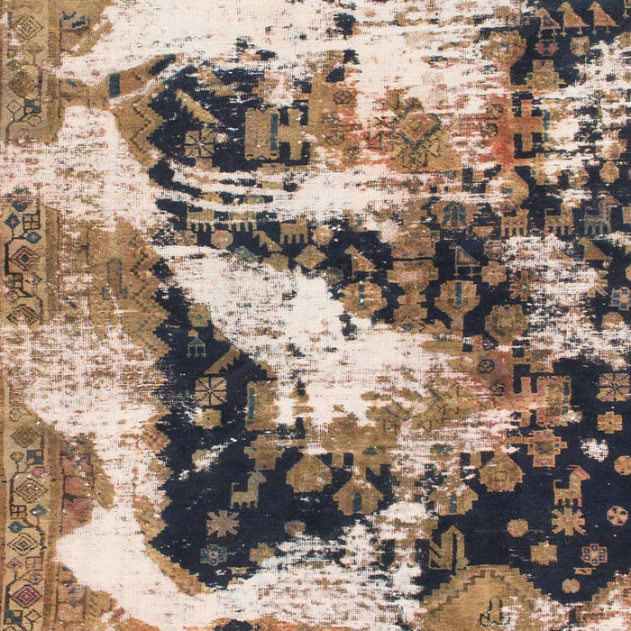 Abstract Brown Modern Rug, abs997