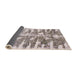 Sideview of Abstract Mauve Taupe Purple Modern Rug, abs998