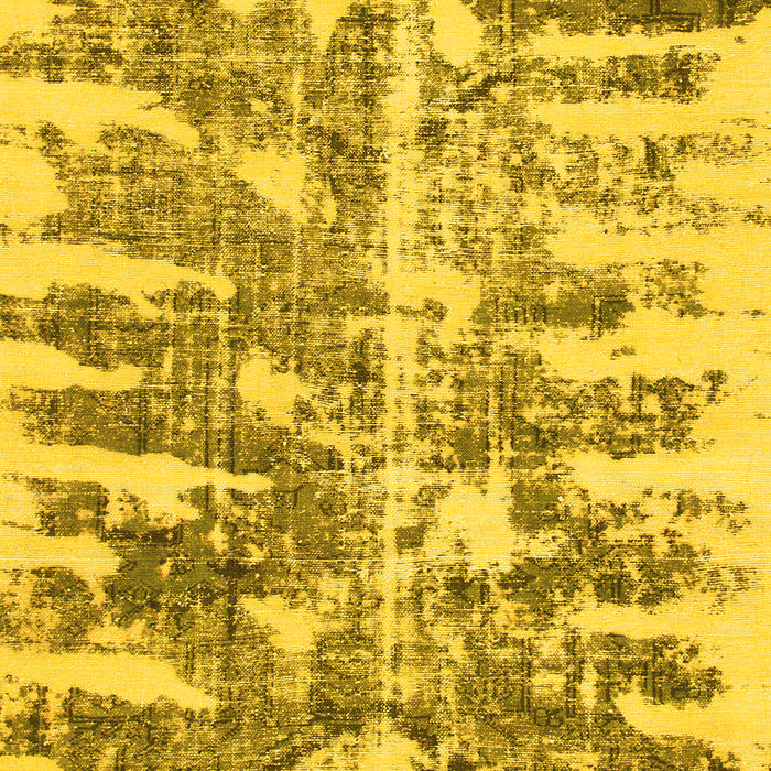Machine Washable Abstract Yellow Modern Rug, wshabs998yw