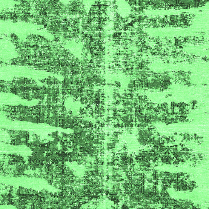 Machine Washable Abstract Emerald Green Modern Area Rugs, wshabs998emgrn