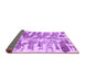 Sideview of Abstract Purple Modern Rug, abs998pur