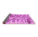 Sideview of Abstract Pink Modern Rug, abs998pnk