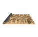 Sideview of Abstract Brown Modern Rug, abs998brn