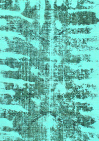 Abstract Turquoise Modern Rug, abs998turq