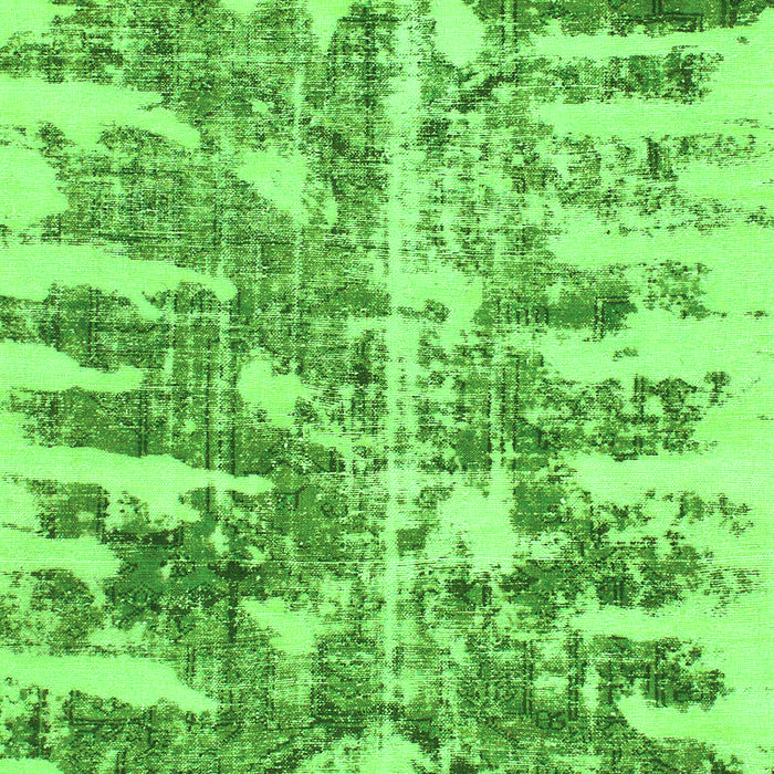 Machine Washable Abstract Green Modern Area Rugs, wshabs998grn
