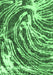 Machine Washable Abstract Emerald Green Modern Area Rugs, wshabs999emgrn