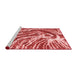 Modern Red Washable Rugs