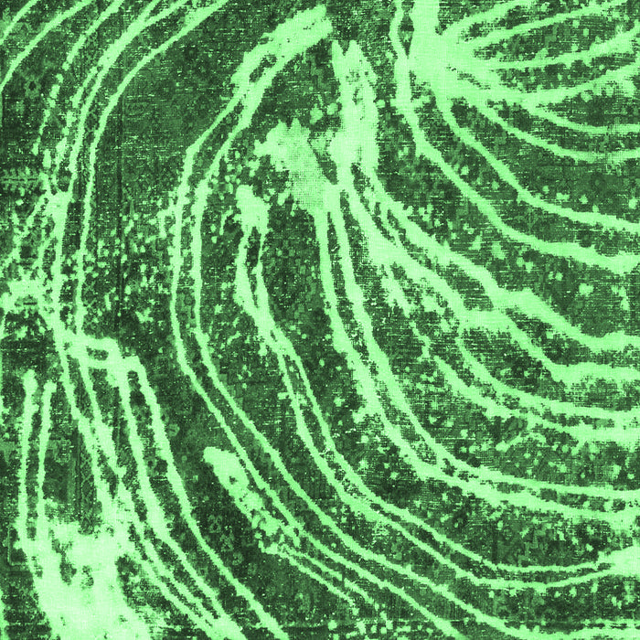 Abstract Emerald Green Modern Rug, abs999emgrn