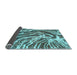 Sideview of Abstract Light Blue Modern Rug, abs999lblu