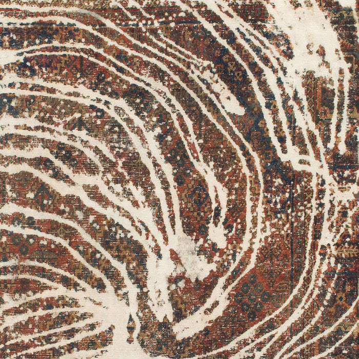 Machine Washable Abstract Dark Sienna Brown Rug, wshabs999