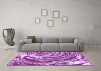 Machine Washable Abstract Purple Modern Rug, wshabs999pur