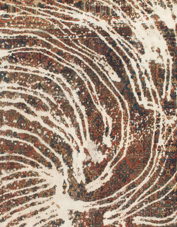 Abstract Dark Sienna Brown Modern Rug, abs999