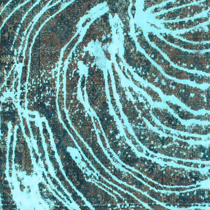 Machine Washable Abstract Light Blue Modern Rug, wshabs999lblu