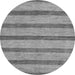 Round Machine Washable Abstract Gray Modern Rug, wshabs99gry