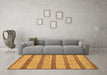 Machine Washable Abstract Brown Modern Rug in a Living Room,, wshabs99brn