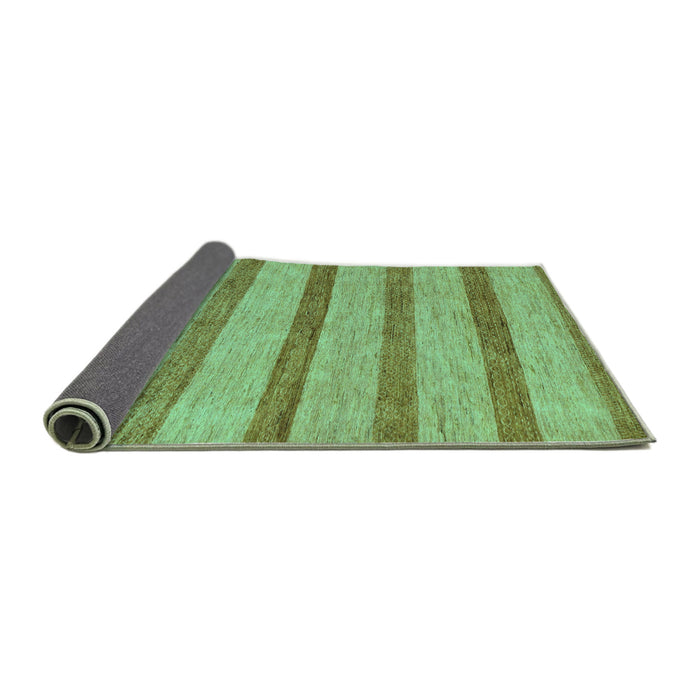 Sideview of Abstract Turquoise Modern Rug, abs99turq