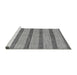 Sideview of Machine Washable Abstract Gray Modern Rug, wshabs99gry