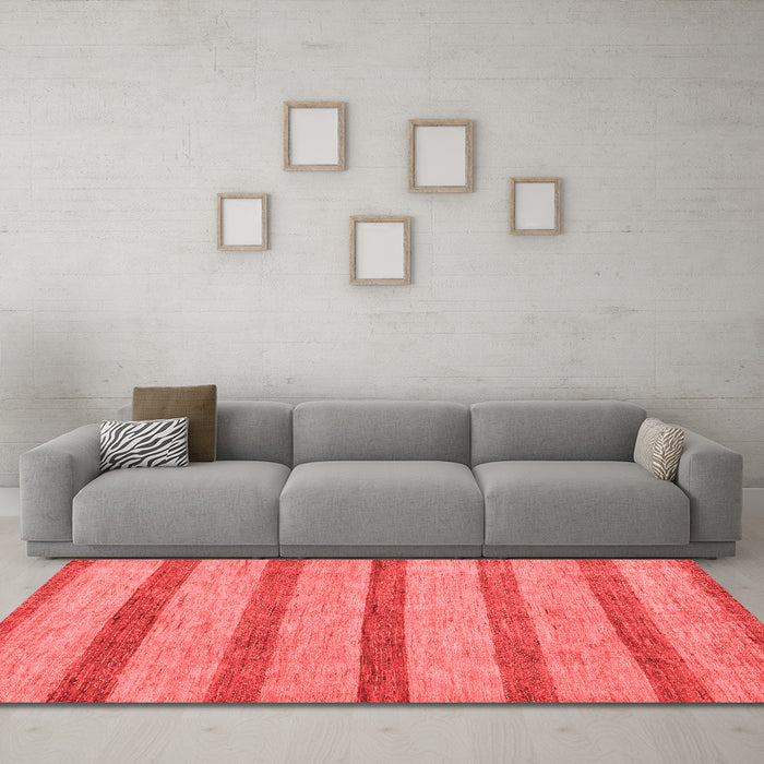 Modern Red Washable Rugs
