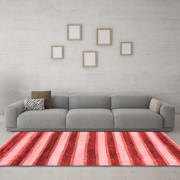 Modern Red Washable Rugs