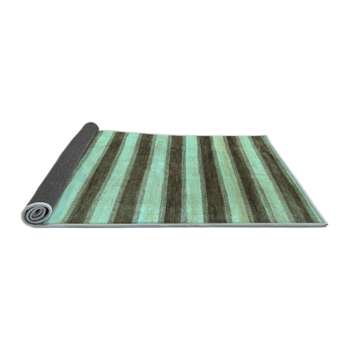 Sideview of Abstract Light Blue Modern Rug, abs9lblu